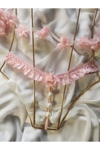 G&H UNDERWEAR Pearl String Thong Panties Big Pearl