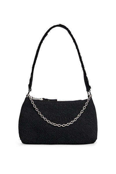 Tommy Hilfiger Women Black Cool Denim Shoulder Bag