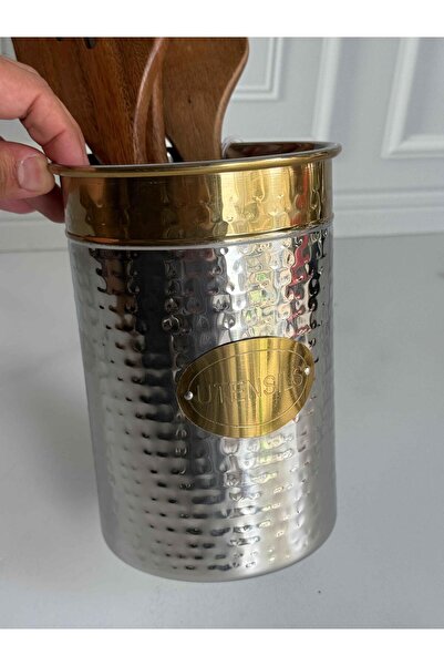 ROSSEV Gold Detailed Stainless Steel Spoon Rest