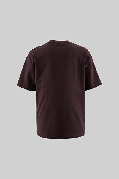 Machinist Men's Basic Cotton Oversized T-Shirt Brown