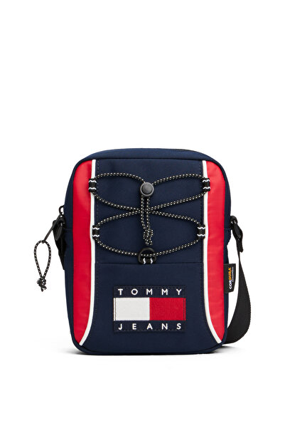 Tommy Hilfiger Men Navy Archive Colour-Blocked Crossbody Reporter Bag