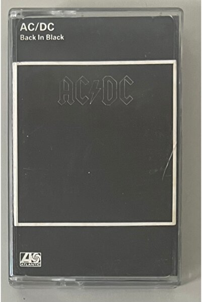 Atlantic Ac/Dc Back In Black Kaset (Orijinal Dönem Kağıt Baskı Kaset)
