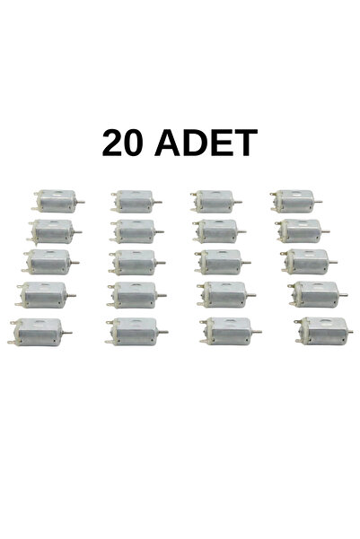 Özkul 20 Adet DC Motor – Mini Deney Motoru – Yüksek Devirli Dinamo Motor – D.M