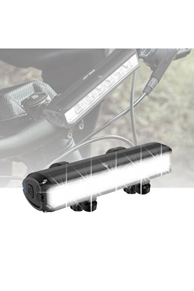 LittleDomi Lanternă frontală LED pentru bicicletă, 1800 lumeni, reîncărcabilă...