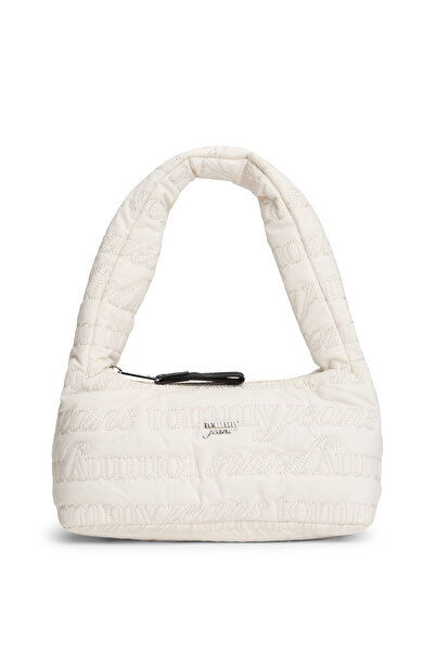 Tommy Hilfiger حقيبة كتف نسائية باللون الأبيض الحضري
