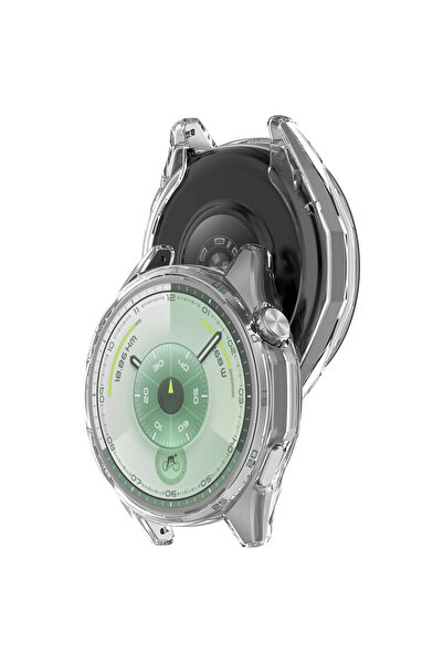 Tagomoon Huawei Watch Gt6 46mm ile Uyumlu Kasa Ve Ekran Koruyucu 360 Tam Koruma Silikon Kılıf