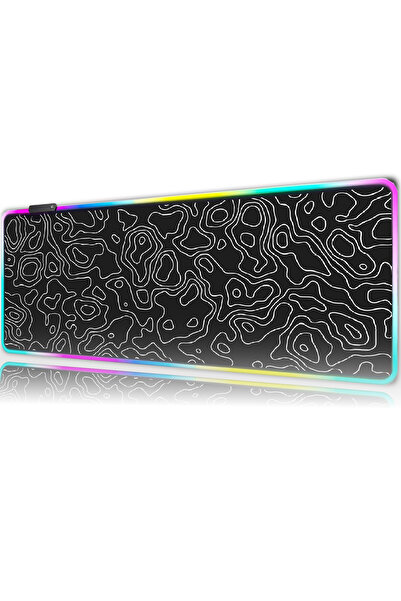 urzuva Rgb 12 Değişen Ledli Gaming Oyuncu Büyük Boy Su Geçirmez Xl Mousepad, Gaming Mouse Pad 90x40 Cm