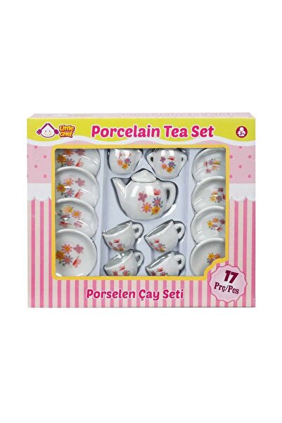 Sunman Porselen Çay Takımı 17 Parça 21682 Kelebek - Çiçek Desenli