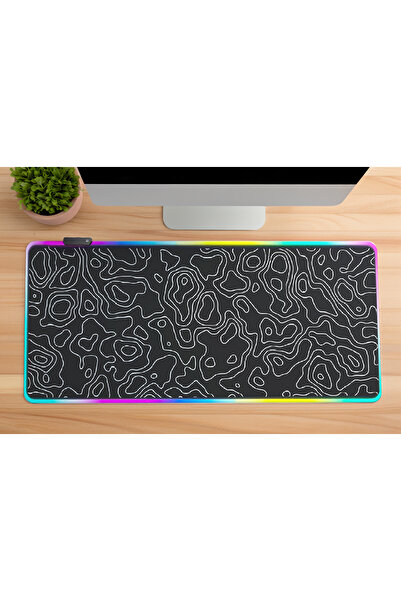 urzuva Rgb 12 Değişen Ledli Gaming Oyuncu Büyük Boy Su Geçirmez Xl Mousepad, Gaming Mouse Pad 90x40 Cm