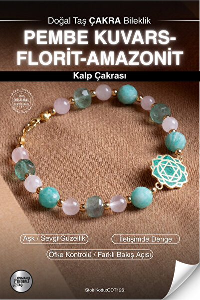OSMANLI DEĞERLİ TAŞ Sertifikalı PEMBE KUVARS-FLORİT-AMAZONİT Doğal Taş Altın ...
