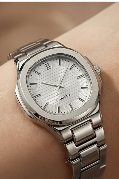 İnogge Pedoni Silver Case Silver Cord White Dial Women Wristwatch