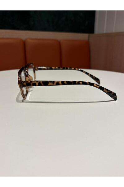 funeyes Desa Double Bridge Leopard Pattern Blue Light Protection Computer Glasses Glass Can Be Replaced