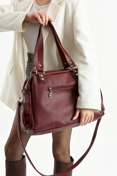 Çanta Trend Lisbon/Soft Leather Multi-Compartment Women's Shoulder Bag