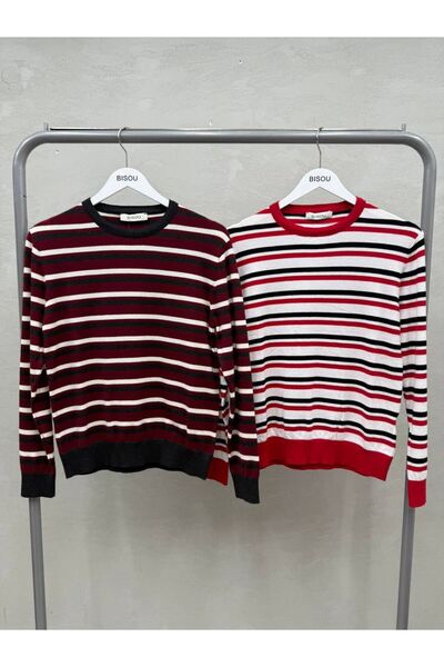 OYERGA MODA Women's Striped Sweater