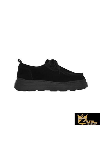 Zaim Kundura Women's Black Genuine Suede Shoes