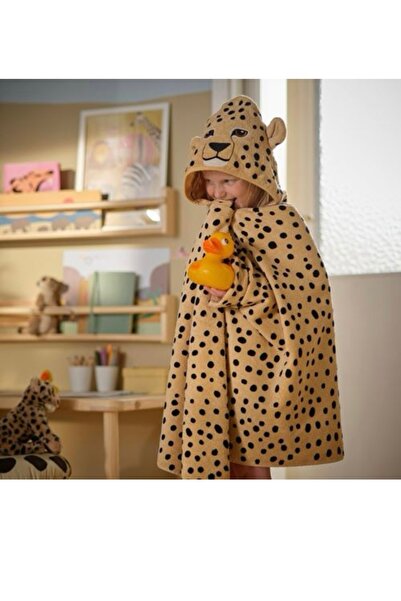 IKEA Sandlöpare Donmezco Children's Bath Towel Leo Shower Towel with Hood