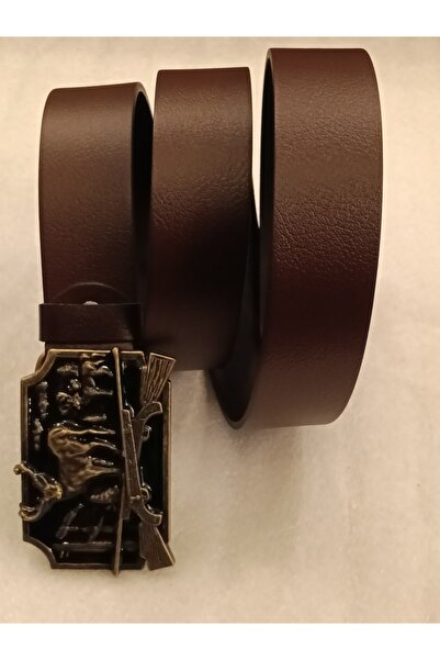 Butik Tülin Unisex Authentic Genuine Cowhide Leather Coffee Colored Enamel Br...