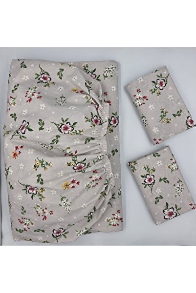 pınarhome collectıon Fabric Fitted Sheet for Pad Beds + Pillow Case with Cover (Corner Depth 30 Cm) New Season***