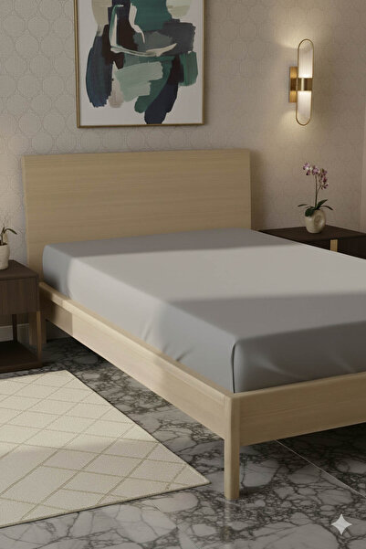 FAVORA 100% Cotton Ranforce Premium Single Sheet - Dark Gray