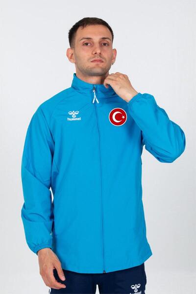 hummel Line National Team Raincoat Turquoise