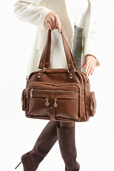 Çanta Trend Lisbon/Soft Leather Multi-Compartment Women's Shoulder Bag