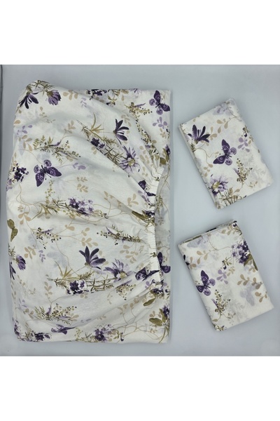 pınarhome collectıon ملاءة قماش مطاطية للسرير المبطن + غطاء وسادة (عمق الزاوية 30 سم) الموسم الجديد***