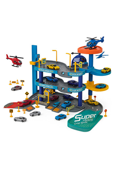 TUFY TOYS KATLI OTOPARK SETİ