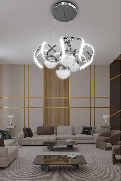 RSCOLLECTIONS Arya XL 4 Top Modern Salon - Oturma Odası Avizesi