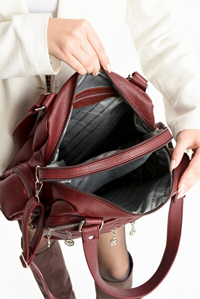 Çanta Trend Lisbon/Soft Leather Multi-Compartment Women's Shoulder Bag