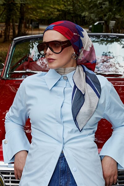 LuvenSara Καλοκαιρινό κασκόλ με σχέδιο μπατίκ