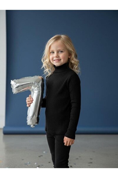 Zekids Момичешка блуза с ребра и рибарска яка