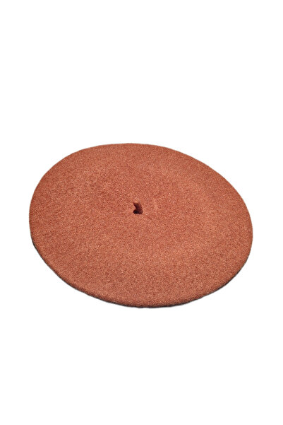 OEM Women's beret, 100% wool, size S-M, brown