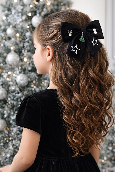 New Obsessions New Year Charms Black Velvet Bow Buckle