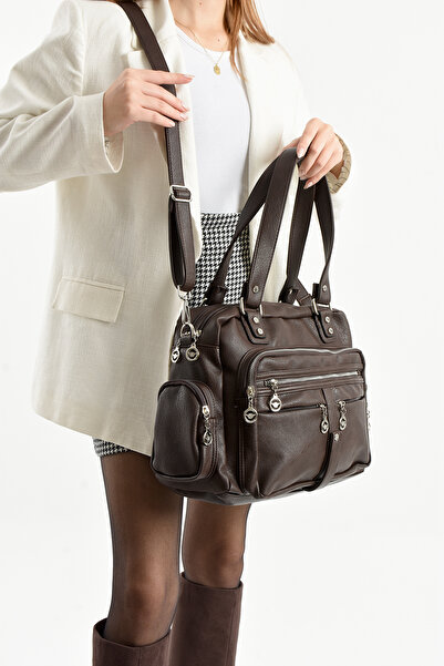 Çanta Trend Lisbon/Soft Leather Multi-Compartment Women's Shoulder Bag