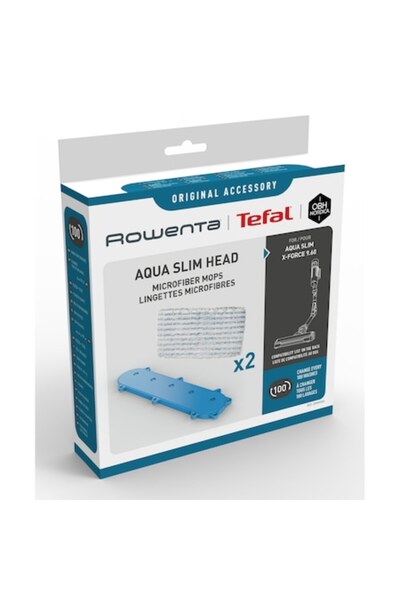 Rowenta ZR009502 2-piece microfiber mop kit for X-Force Flex 9.60 Aqua Slim