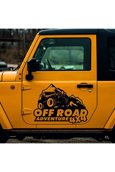 StickITsibiu 4×4 – Off Road Adventure – 4×4 Off-Road Car Sticker – Dimensions 35x29 cm.