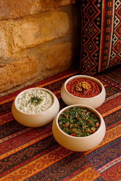 Tekbir 3'LÜ LÜX PORSELEN YUVARLAK ÇORBA VE TATLI SUNUM KASESİ