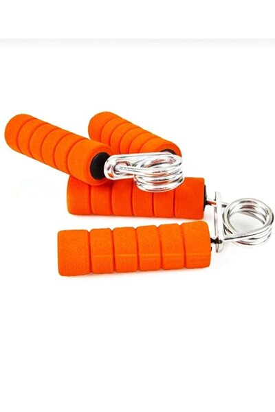 GÜZELYÜZ AVM 2 Adet Çelik Yaylı Sünger Tutamaçlı El Yayı Sık Sık Bilek Güçlendirici Bilek Egzersiz Yayı Süper