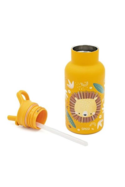 SASSI Steel Thermos with Straw - Brave Lion