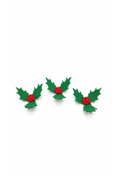 ESWorx Yılbaşı Çiçeği Süsü 3D Baskı 3'lü Paket