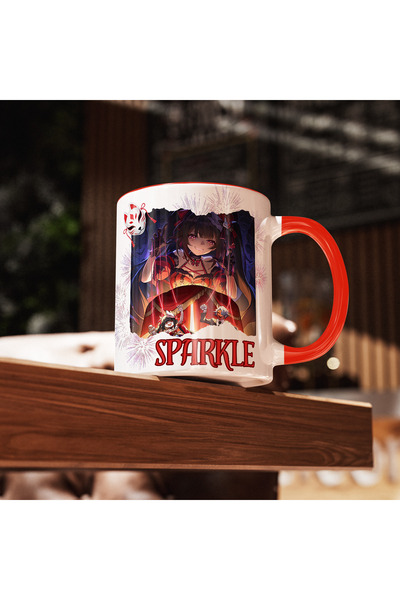 Kupabaskıcısı Honkai Star Rail Sparkle Porcelain Mug Cup – Anime Design – Double-Sided Printing