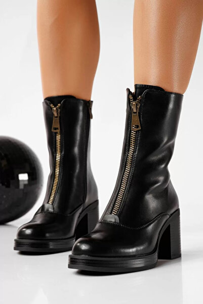 Zaira Botine dama vatuite negre din piele ecologica Irina #22702 - 40