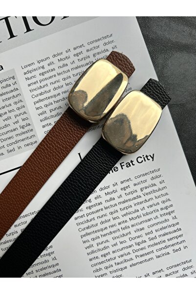 LİA KEMER حزام نسائي ذهبي اللون منقوش بمرآة من هورد، حزام للسترة، حزام للملابس، حزام للبنطلون، عبوة من قطعتين