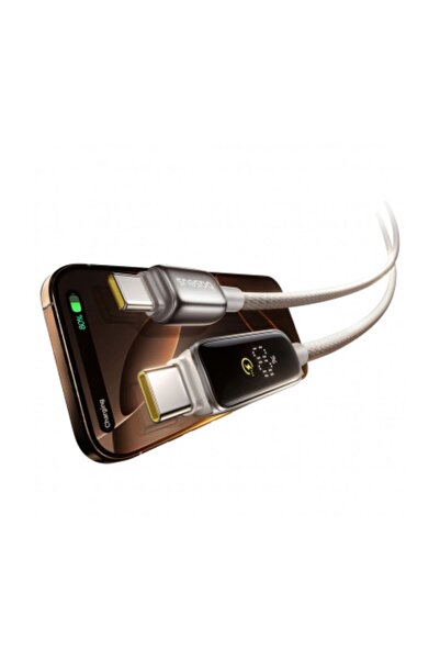 Baseus USB-C Data and Charging Cable - USB-C Vipow Display 100W 2m Gray P10381802851-01