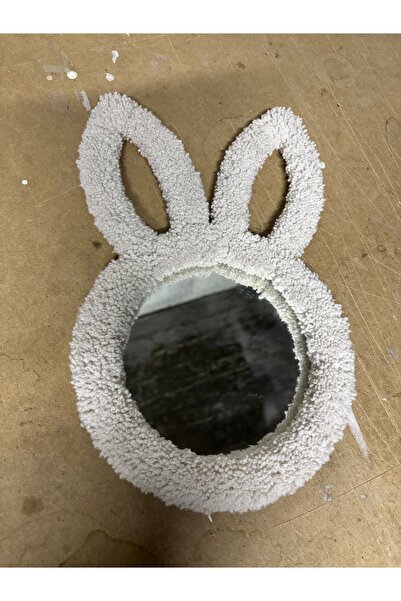 baskigo.com Rabbit Mirror Baby Room Wall Decoration