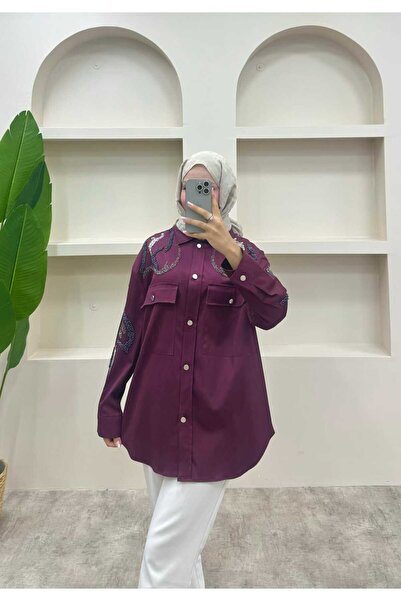 lurex moda Embroidered Shirt