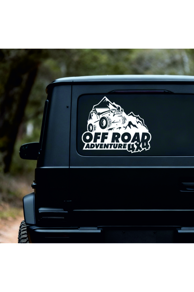 StickITsibiu 4×4 – Off Road Adventure – 4×4 Off-Road Car Sticker – Dimensions 35x29 cm.