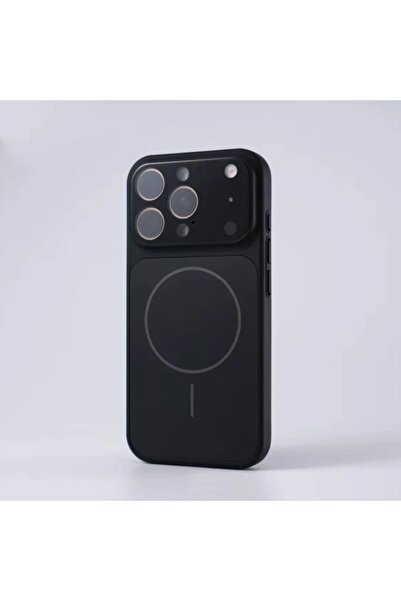 Paladyum Case غطاء أسود متوافق مع هاتف iPhone 15 Pro مصنوع من زجاج Ag Premium ذو 17 مظهرًا