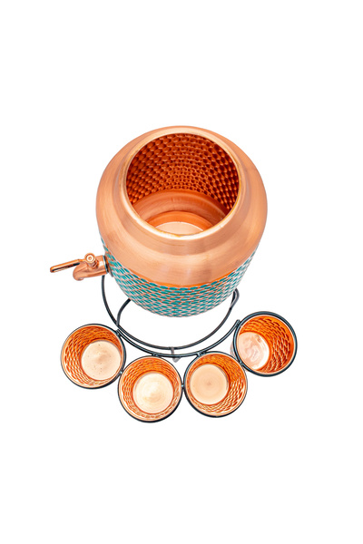 ARANA Emerald copper set