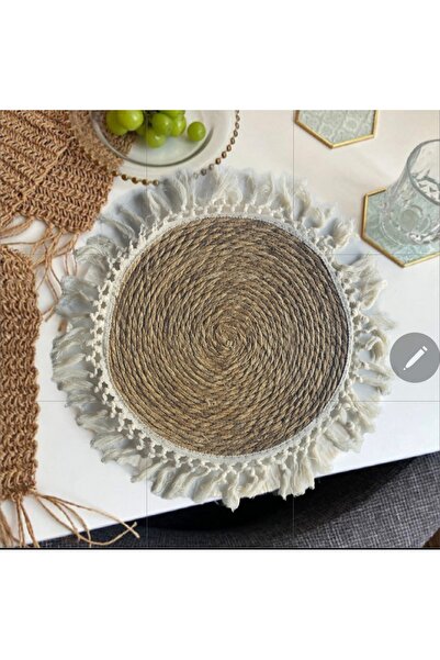 genric Jute Hand-Braided Round Placemats Set of 6 – 30cm Natural Woven Table Mats